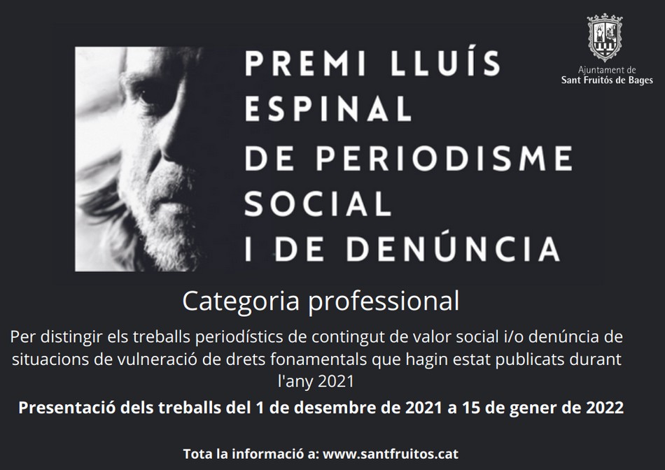 Premi Lluís Espinal de periodisme social i denúncia