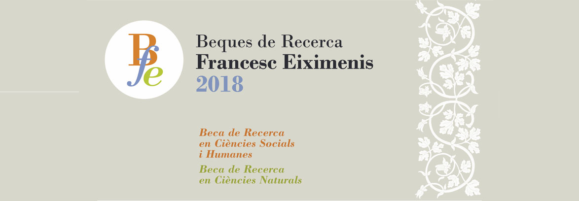 Beques de recerca Francesc Eiximenis 2018