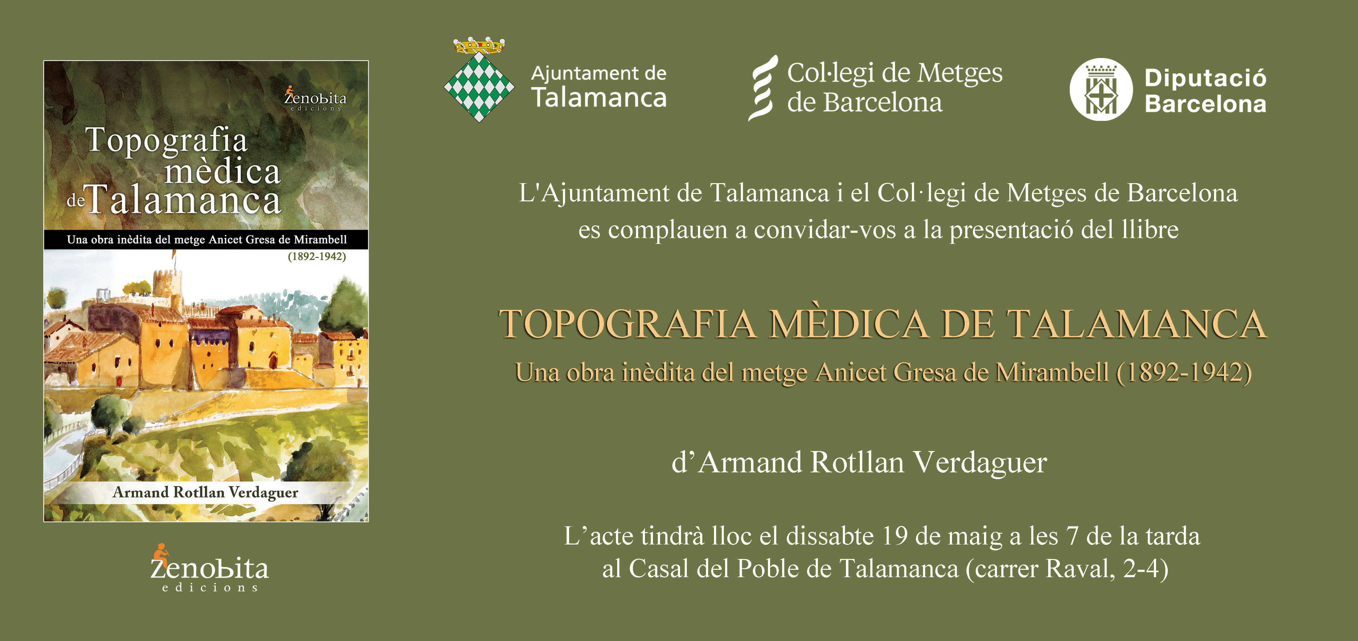Presentació del llibre: “Topografia mèdica de Talamanca”