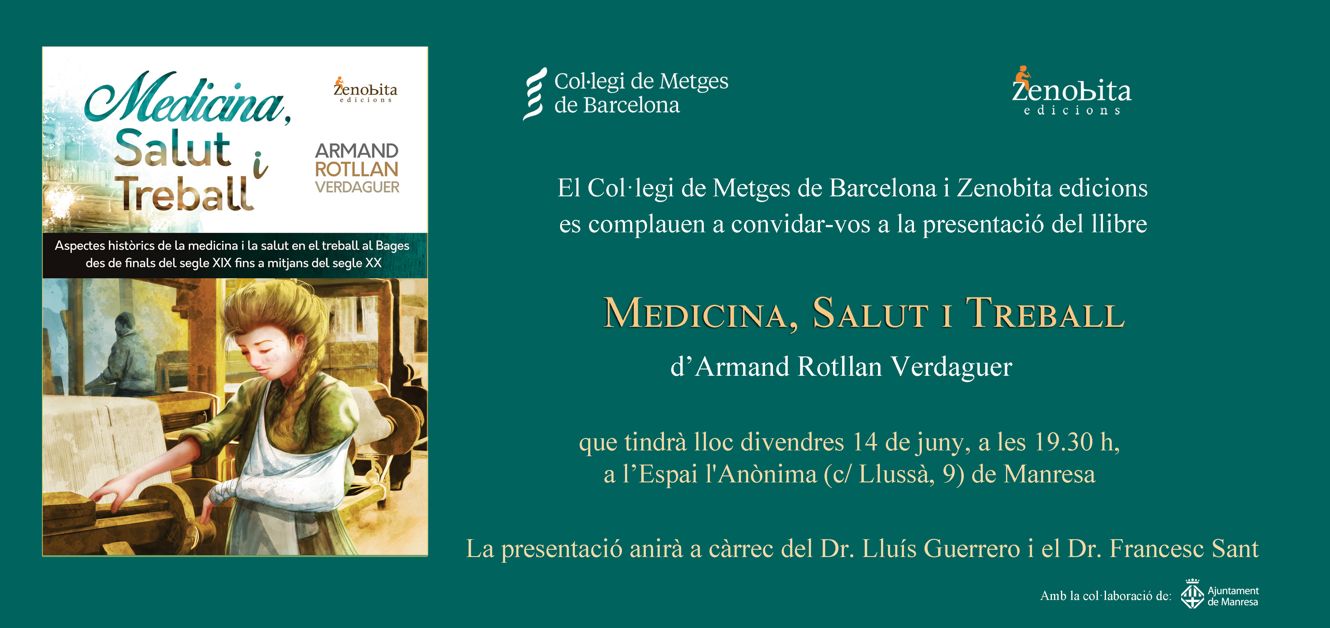 Armand Rotllan aprofundeix en la història de la medicina del treball i la prevenció de riscos laborals de la comarca del Bages