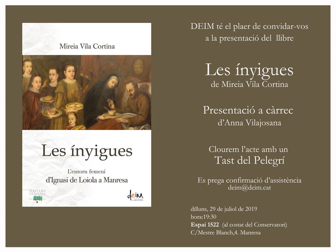 Presentació del llibre “Les Ínyigues” de Mireia Vila Cortina
