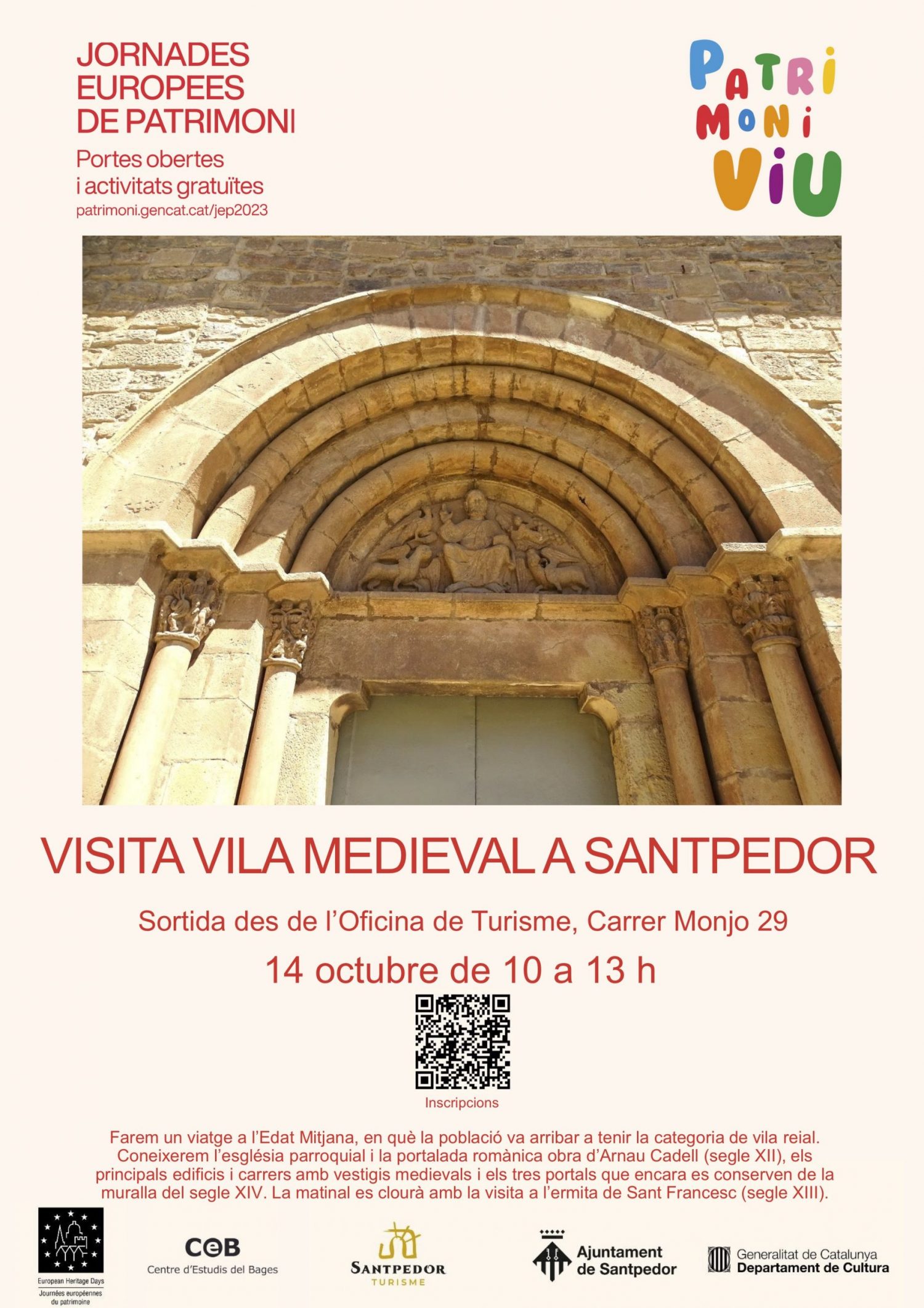 Jornades de Patrimoni 2023: visita guiada a la vila medieval de Santpedor