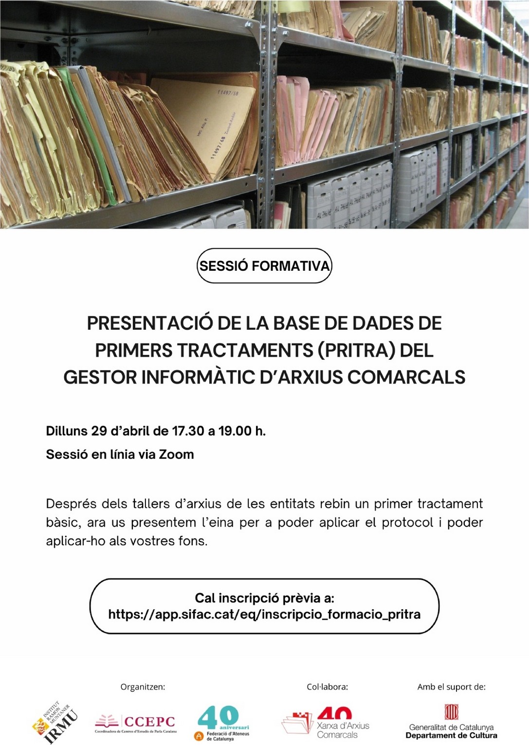 La Xarxa d’Arxius Comarcals proporcionarà a centres d’estudis de tota Catalunya eines per organitzar i descriure els seus arxius